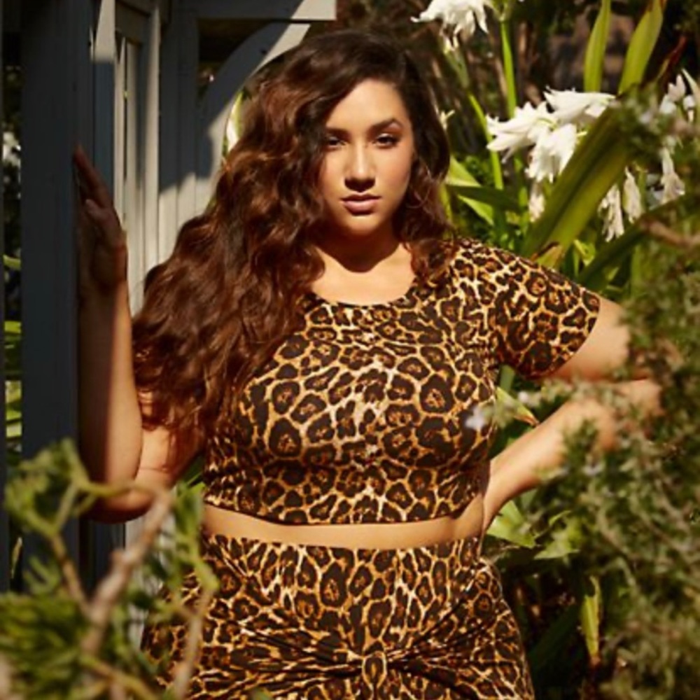 Fashion To Figure Leopard Harem Top